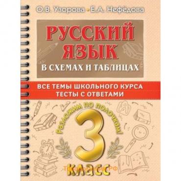 Русский язык в схемах и таблицах. 3 класс. Все темы школьного курса, тесты с ответами. Узорова О.В., Нефедова Е.А.