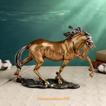 Фигура "Конь гарцующий" бронза, 35х27см