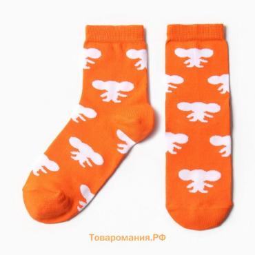 Носки KAFTAN Чебурашка р. 41-44 (27-29 см) оранжевый