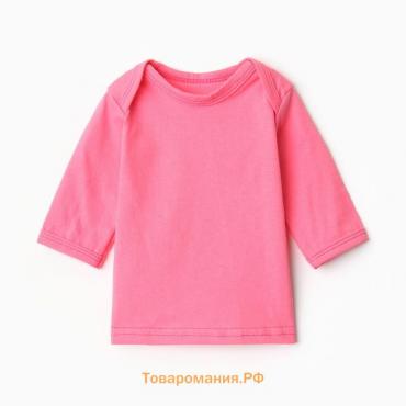 Футболка с дл. рукавом Bloom Baby, р. 74 см, розовый