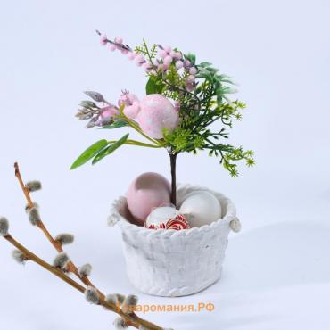 Пасхальный декор»Яйца розового цвета» 11 × 15 × 26 см